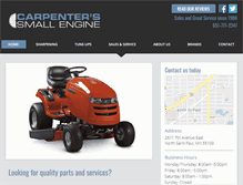 Tablet Screenshot of carpentersmallenginemn.com